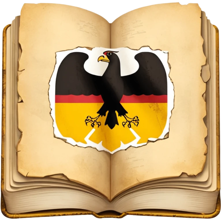 a school textbook with a fragment of Germany on the cover emoji