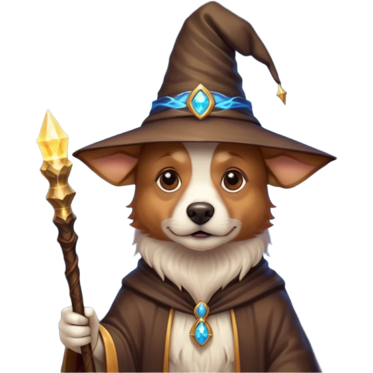 Dog wizard emoji