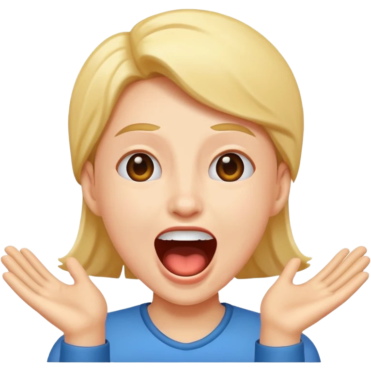 يصيح من الفرح emoji