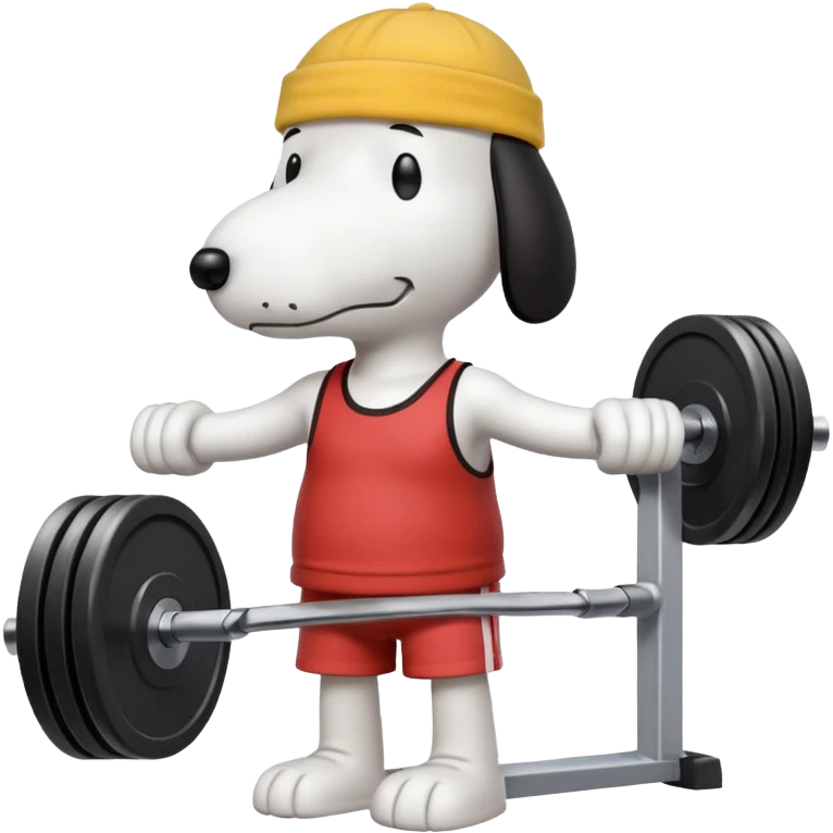 Snoppy at gym emoji