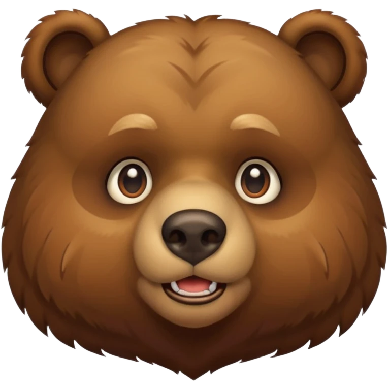입 옆에 점이는 곰 emoji