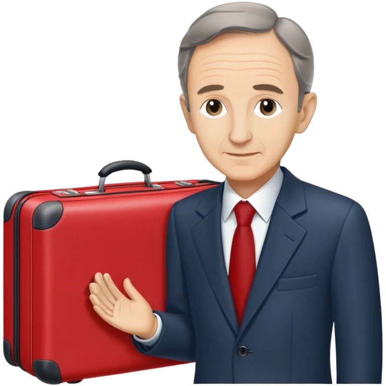 Bernard arnault valise rouge emoji