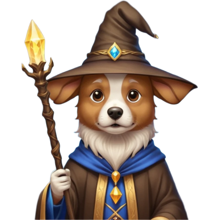 Dog wizard emoji