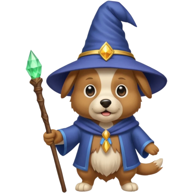 Dog wizard emoji