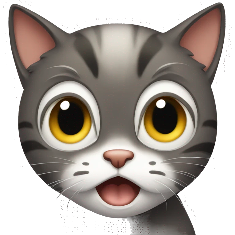 scared cat emoji