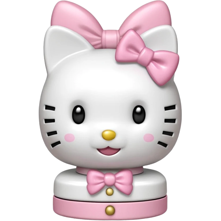 white hello kitty nutcracker emoji