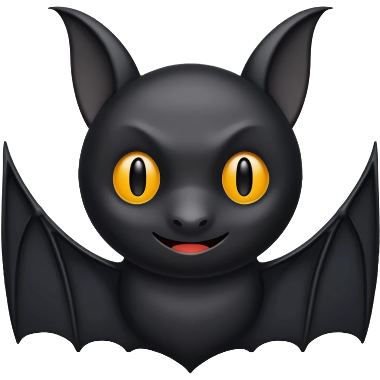 minimalist bat emoji