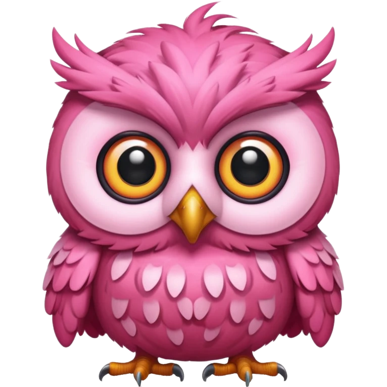 image of a pink owl emoji