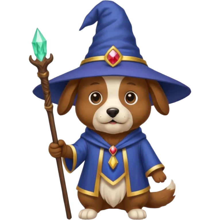 Dog wizard emoji