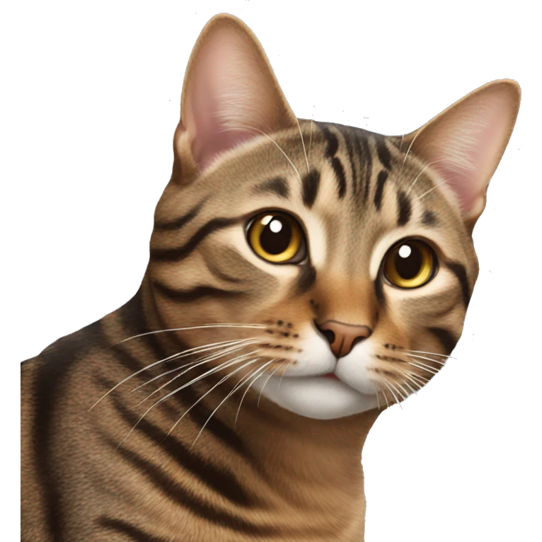 Brown tabby cat  emoji