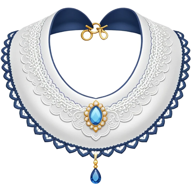 decorative collar with lace emoji