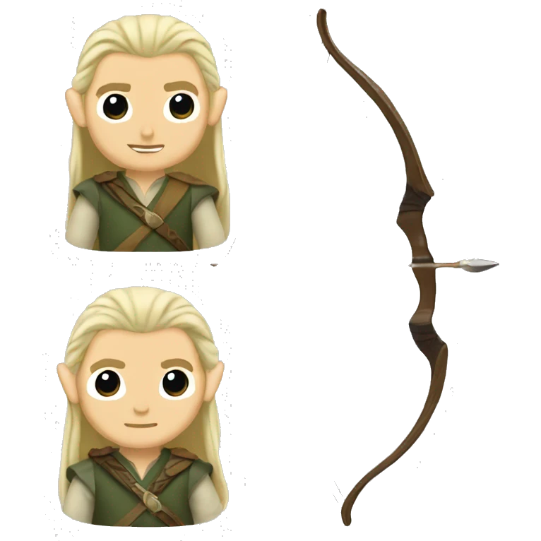 legolas with bow emoji