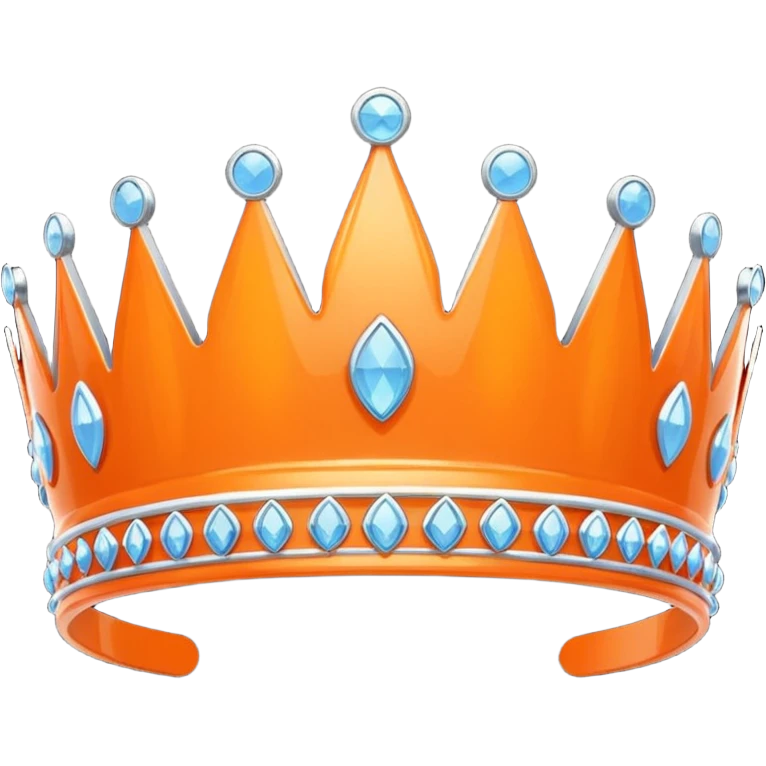 orange tiara emoji