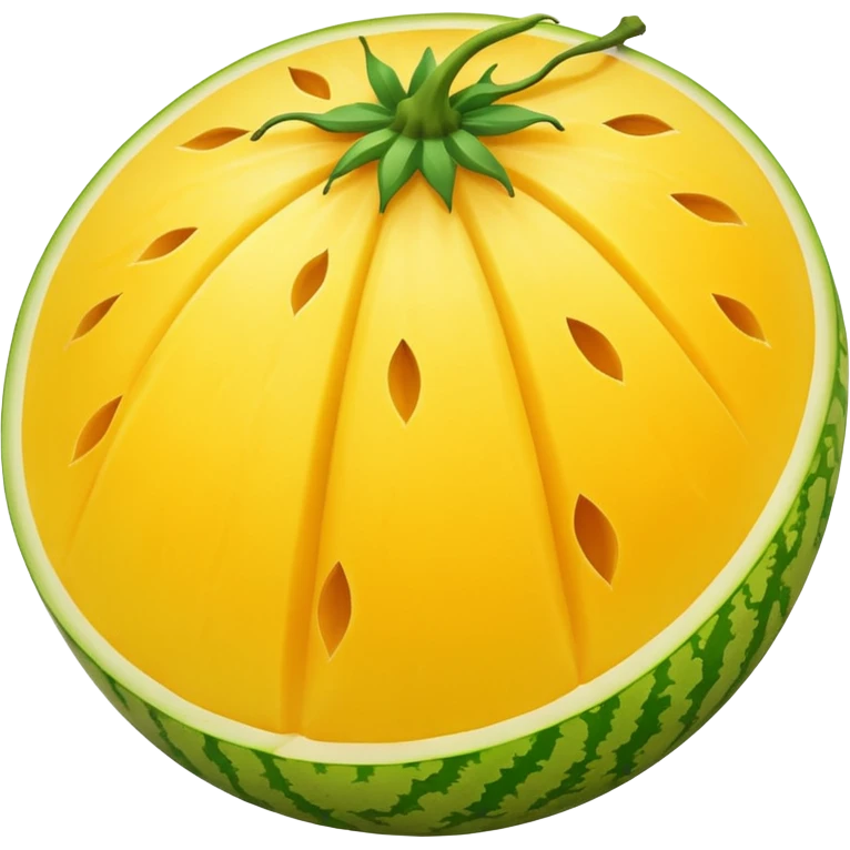 whole yellow melon  emoji