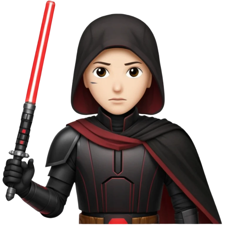 Darth Revan holding red lightsaber emoji