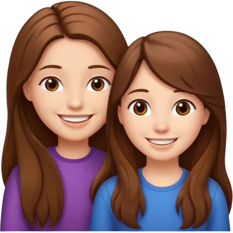 Девушка общается с подругой   emoji