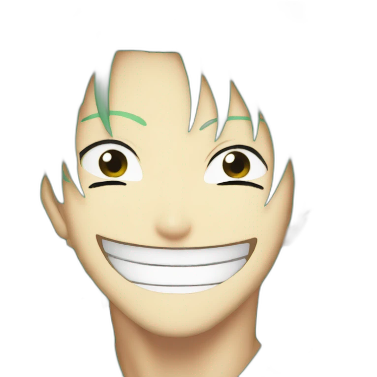 Zoro from One piece laughing at Nami emoji