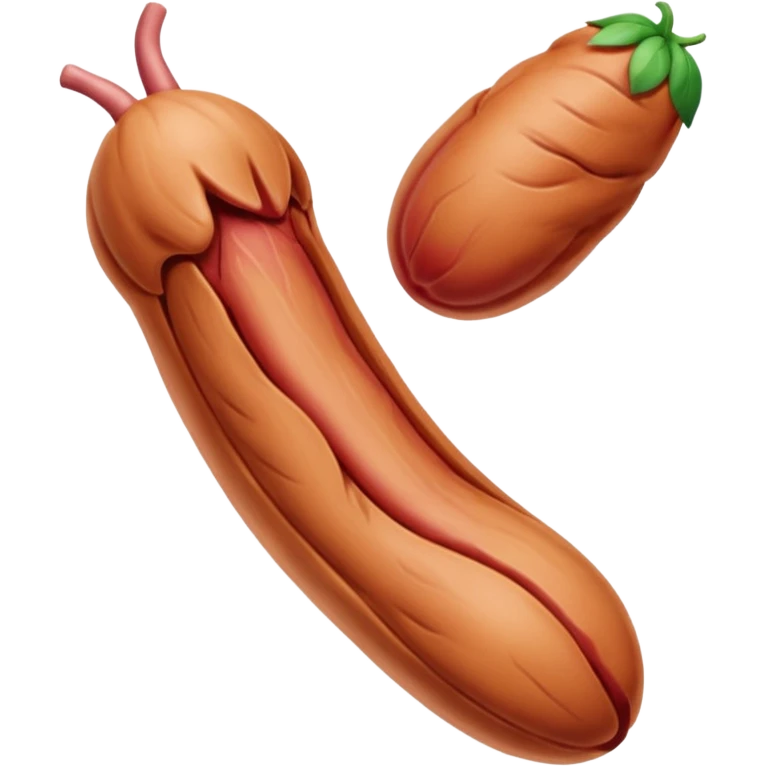 A lifelike penis emoji