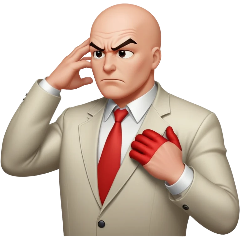 Kingpin from Spider-Man grabbing someone’s head emoji | AI Emoji Generator