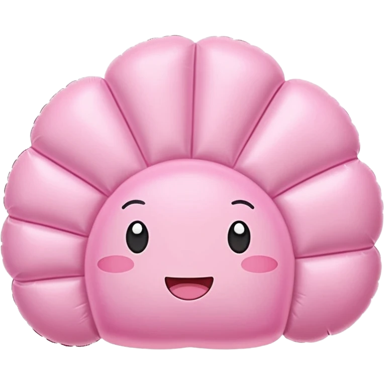 kawaii Pink concha bread inflatable balloon  emoji