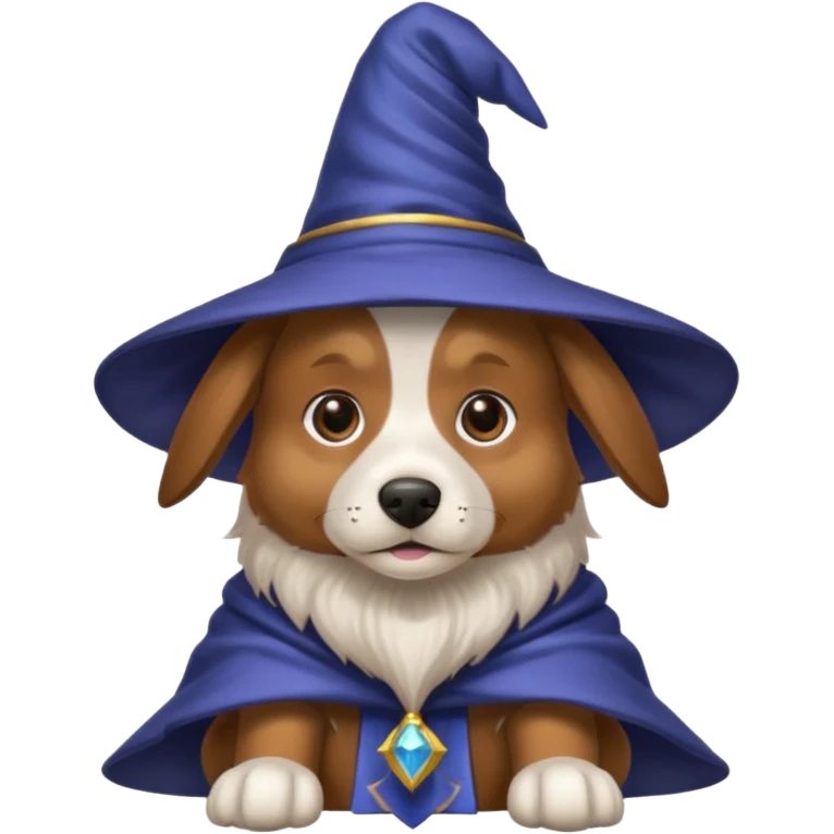 Dog wizard emoji