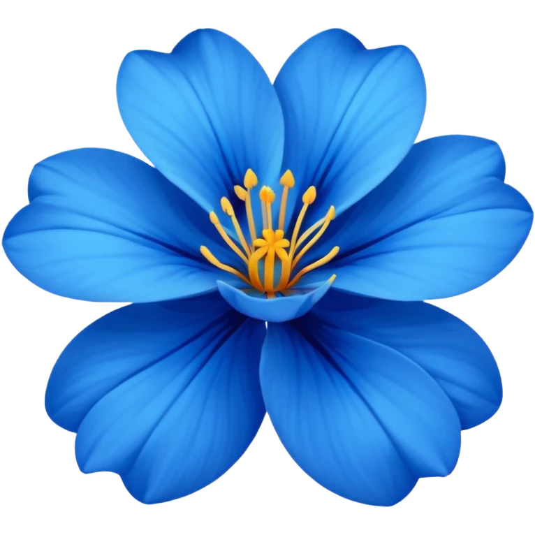 گل آبی emoji
