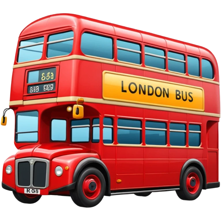 red bus emoji