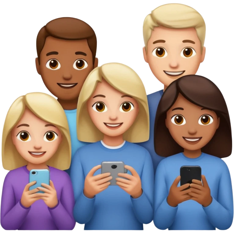 people searching something with iphone emoji