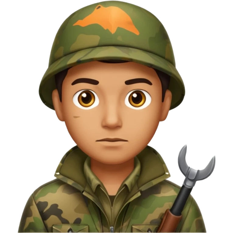 man hunter, alert expression emoji