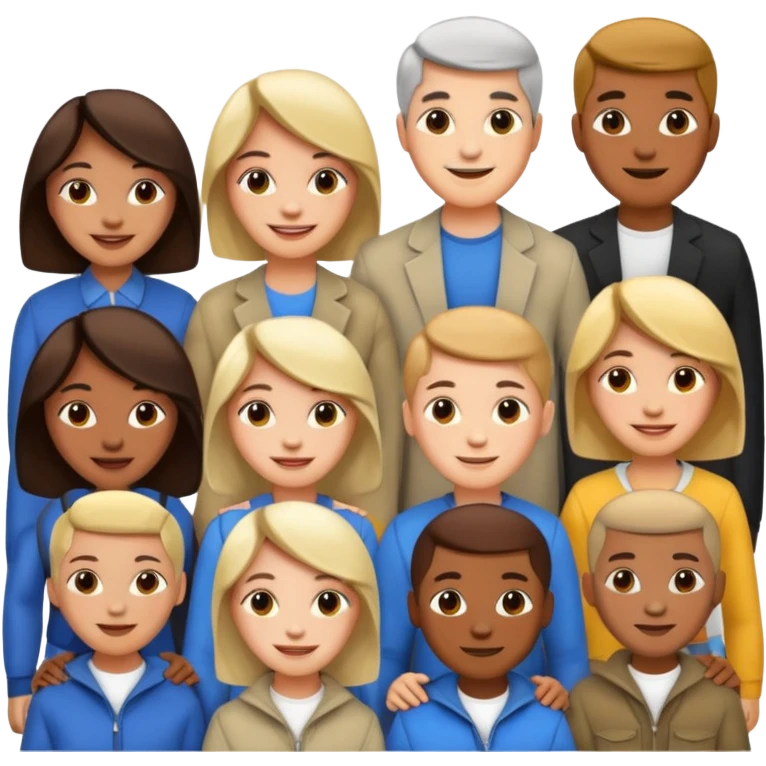 many different groups of people emoji