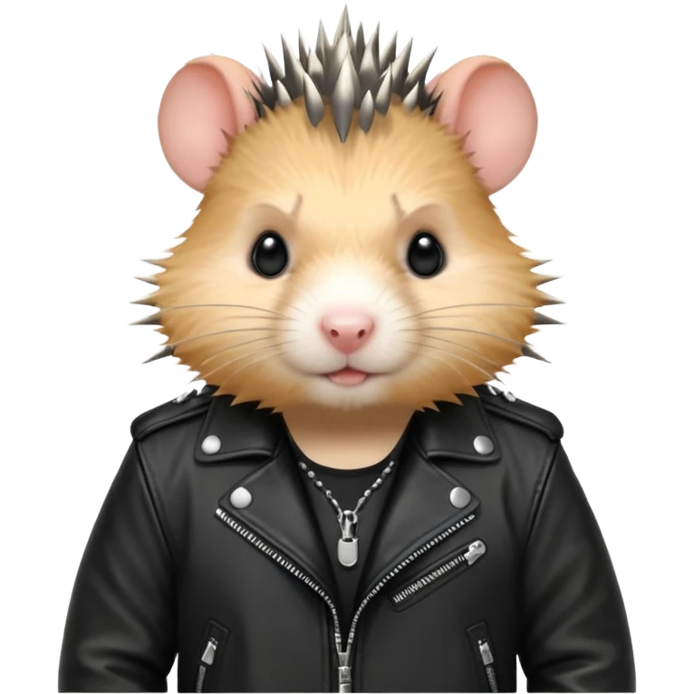 Punk hamster emoji