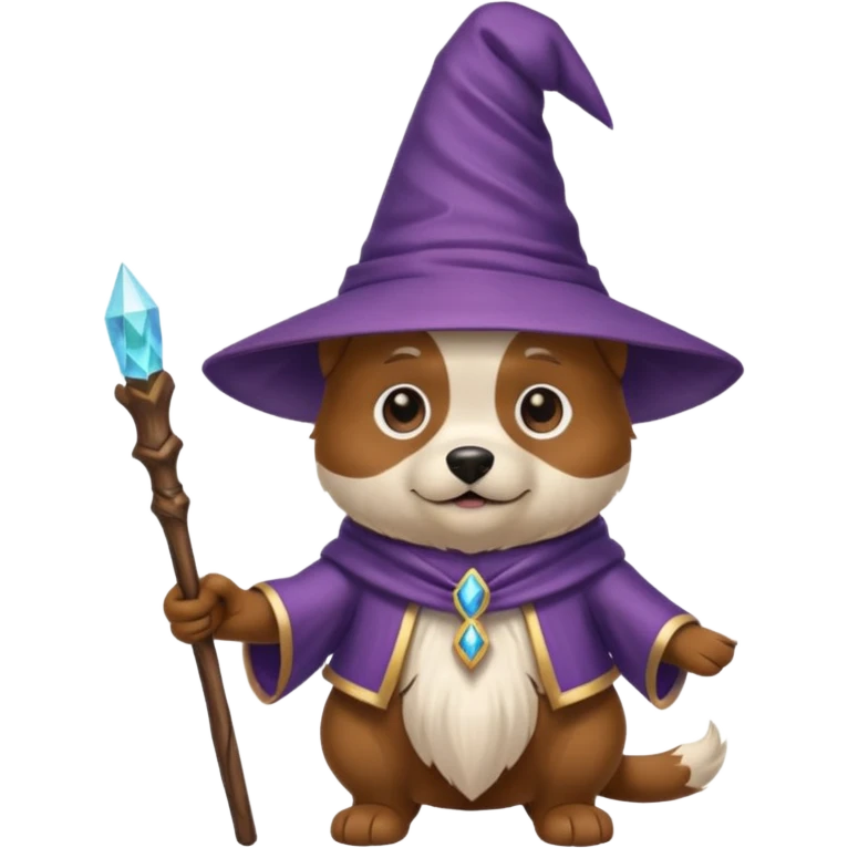 Dog wizard emoji