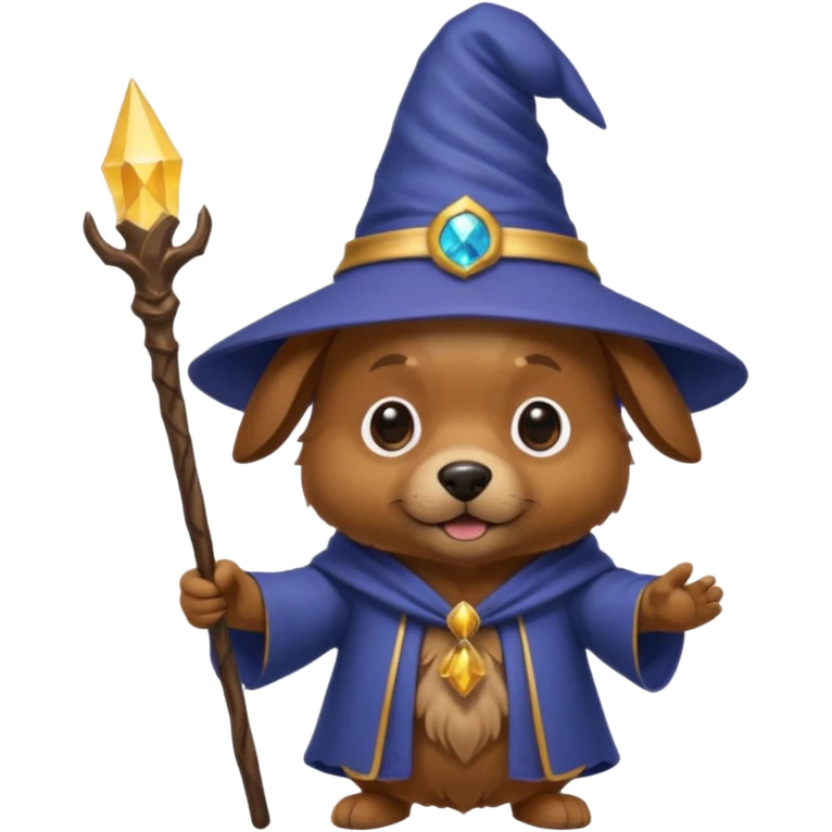 Dog wizard emoji