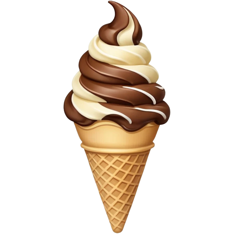 Decadent soft serve ice cream emoji