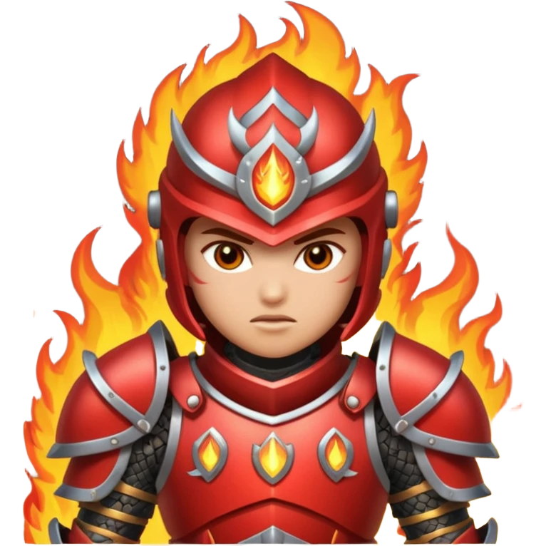 fire armored warrior emoji