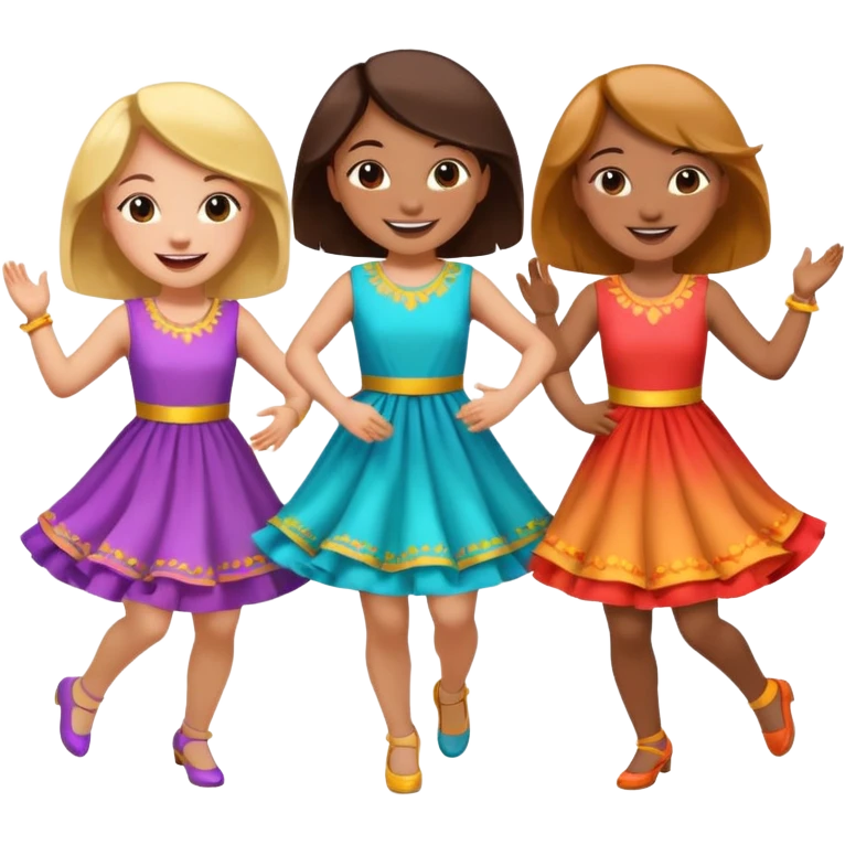 Chicas bailando emoji