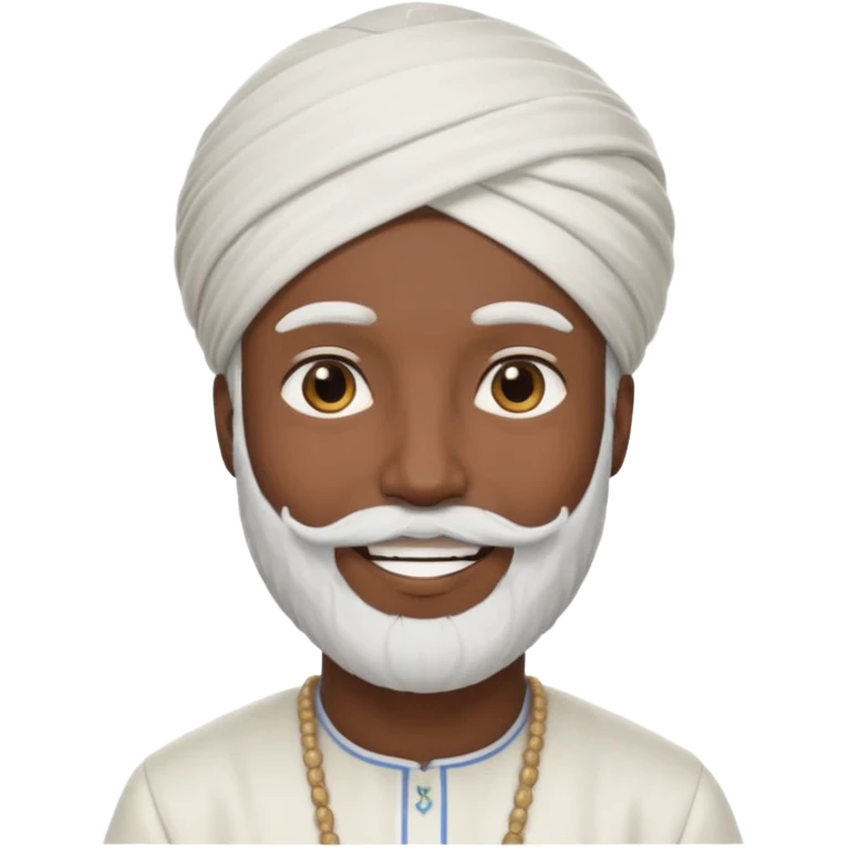 یک آخوند درحال قبل یک نو جوان emoji