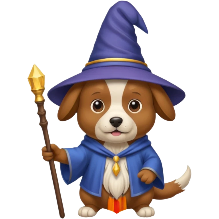 Dog wizard emoji