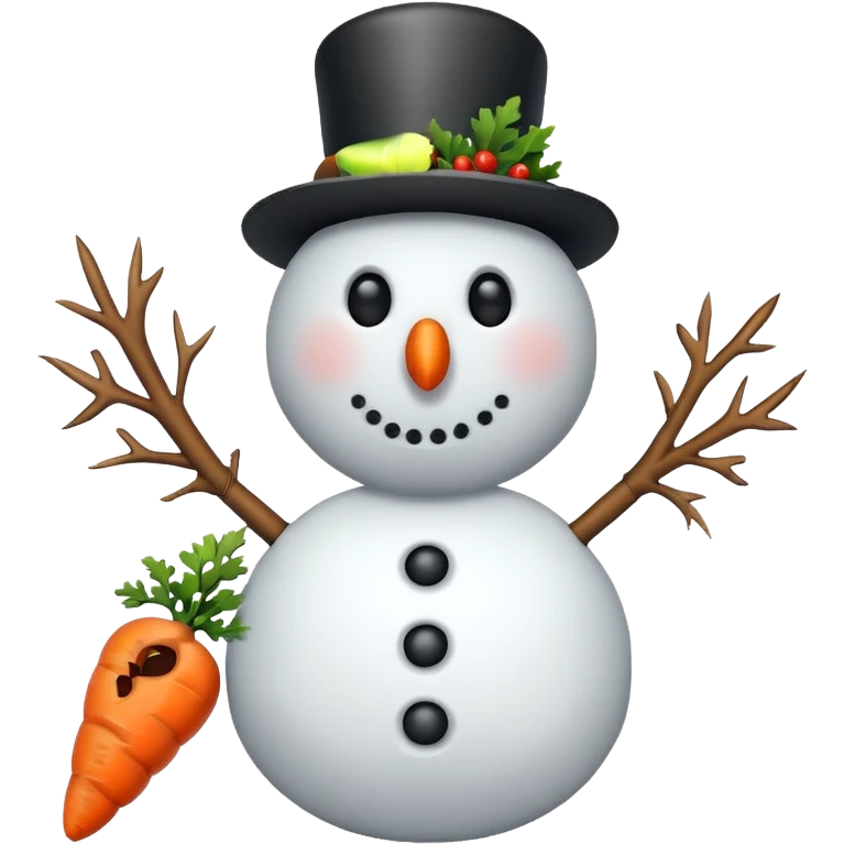 A basic snowman emoji