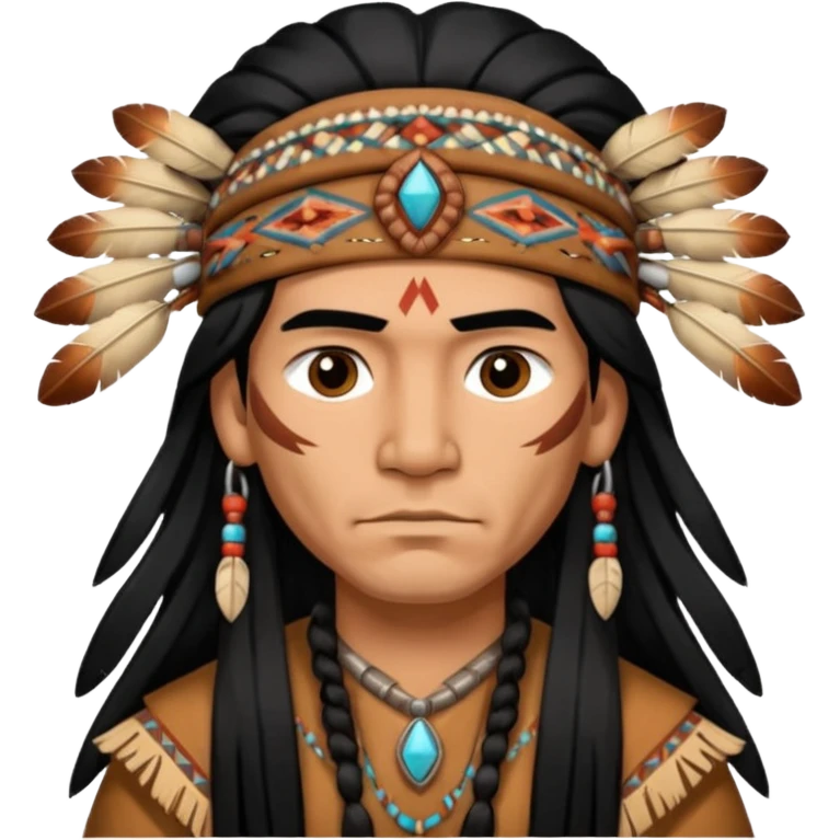 Native American Indian man emoji