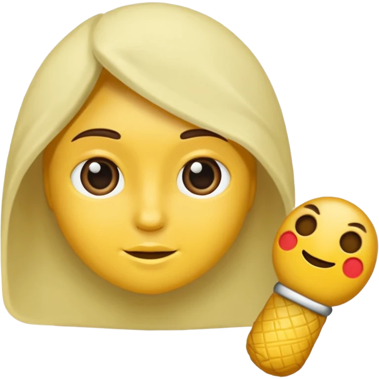 лупа с белой и тёмно-зелёной ручкой emoji