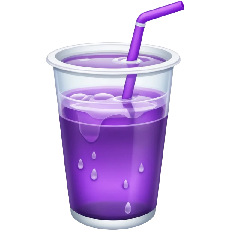 white double cup with purple drink inside  emoji