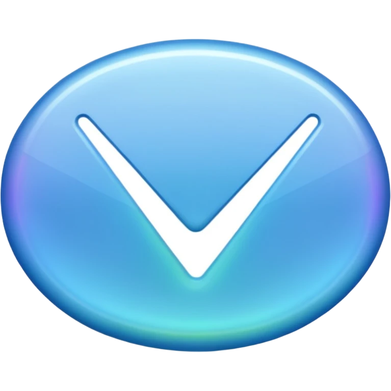 Blue tick emoji