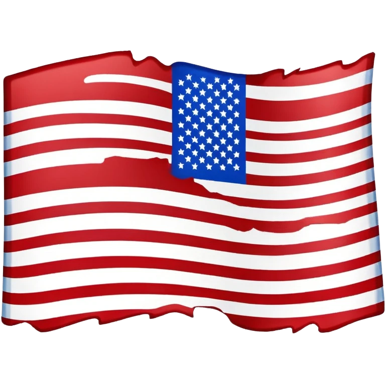 inverted US flag, protest symbol emoji