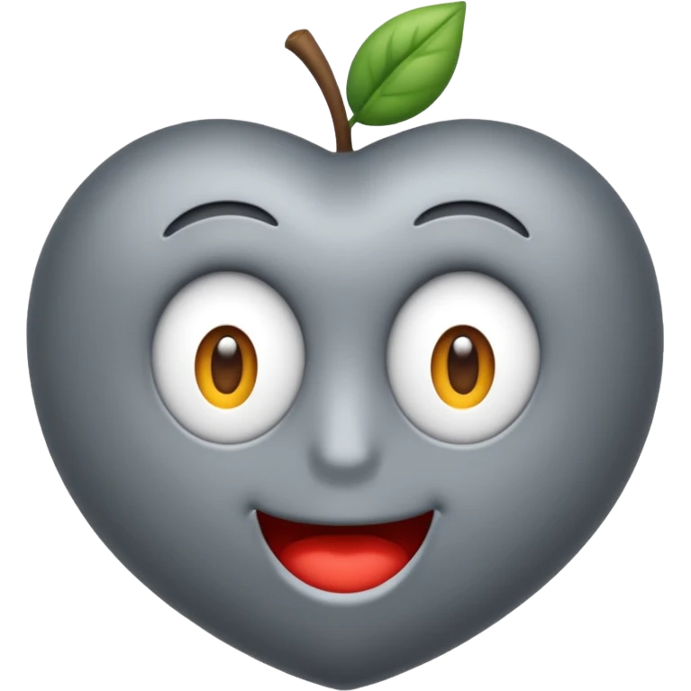 coração cinza  emoji