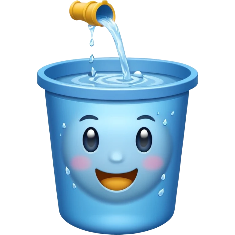 Chucked bucker of water emoji