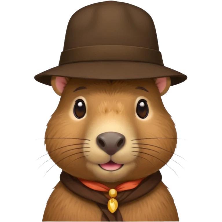 Make me a capybara in a hat emoji