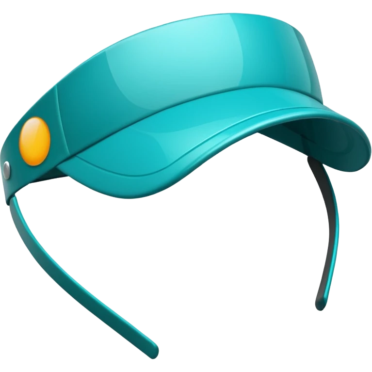 Sun Visor,teal emoji