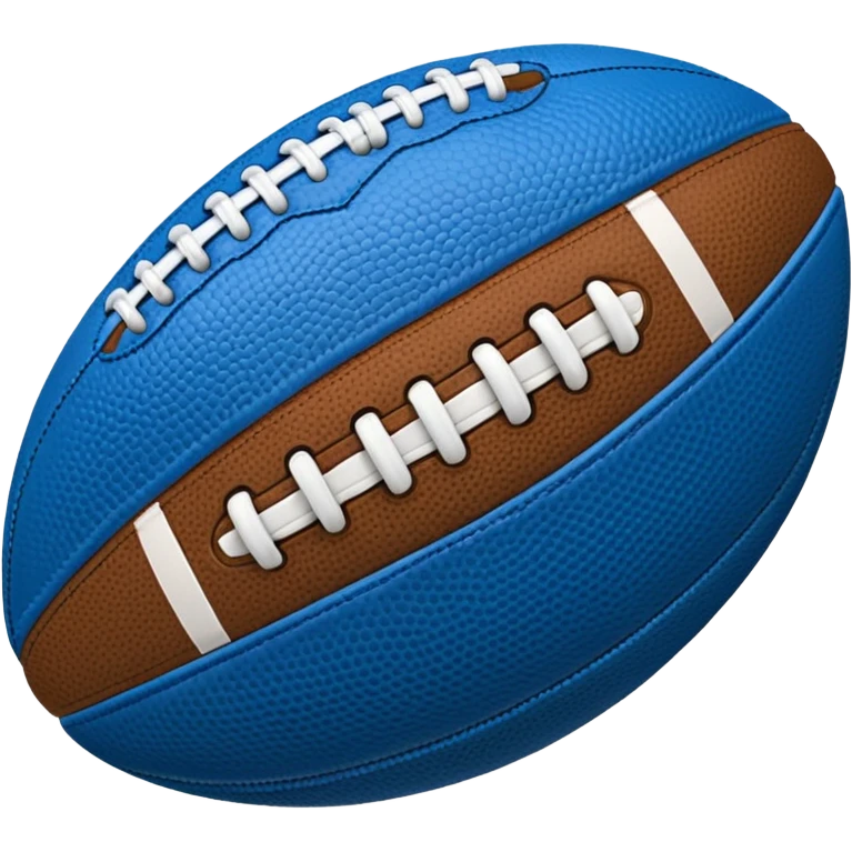 blue football ball emoji