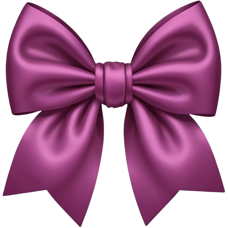 Deep mauve red bow emoji